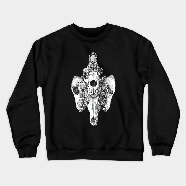 Coyote Skulls Crewneck Sweatshirt by jasoncastillo